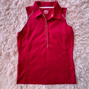 Slazenger Women's Hot Pink Sleeveless Golf shirt MEDIUM